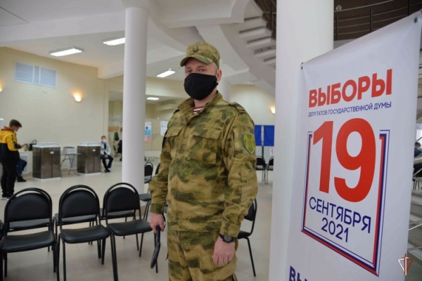 В Курганской области Росгвардия обеспечивает общественную безопасность на выборах депутатов Государственной Думы