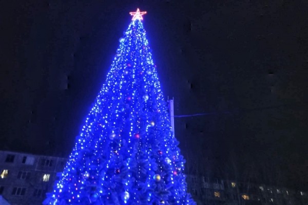 В Кургане зажглась ещё одна новогодняя елка