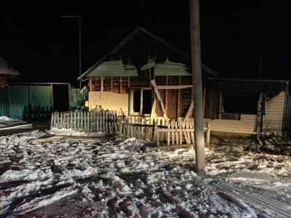 В Половинском районе мужчина сгорел в собственном доме
