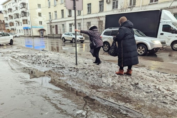 Улицы Кургана превратились в каток Улицы Кургана превратились в каток