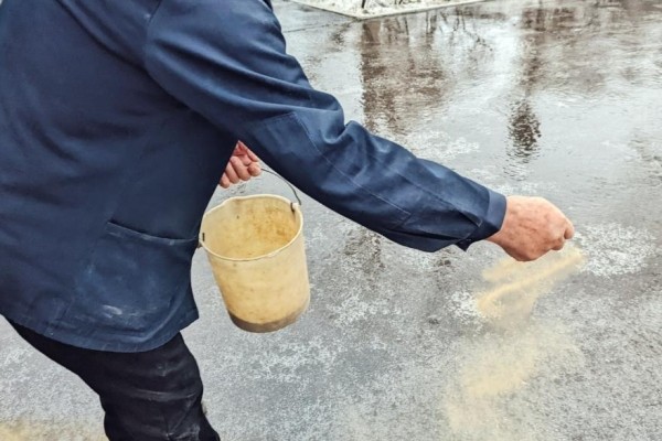 Улицы Кургана превратились в каток Улицы Кургана превратились в каток