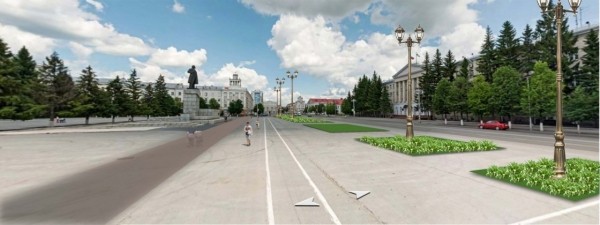 Курганцы увидели эскиз реконструкции площади Ленина
