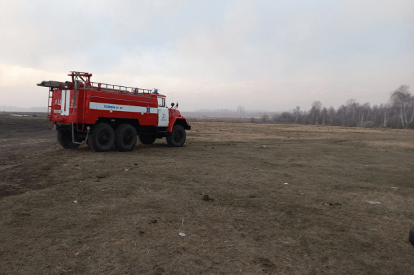 В Курганской области потушили масштабный пожар