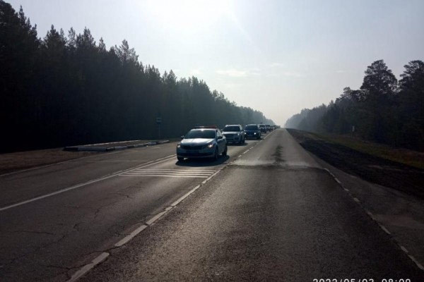 В Курганской области на федеральной трассе ввели режим реверсивного движения
