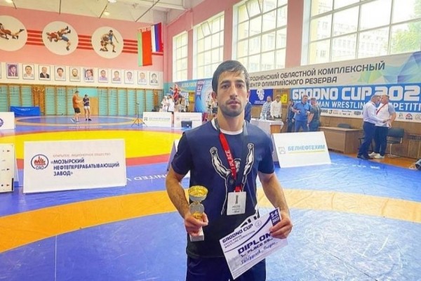 Курганский борец стал первым на турнире в белорусском Гродно