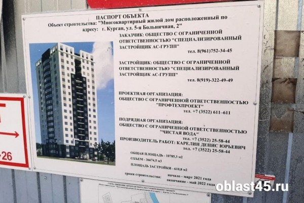 В Кургане судьбу недостроенной высотки в Шевелевке будет решать суд