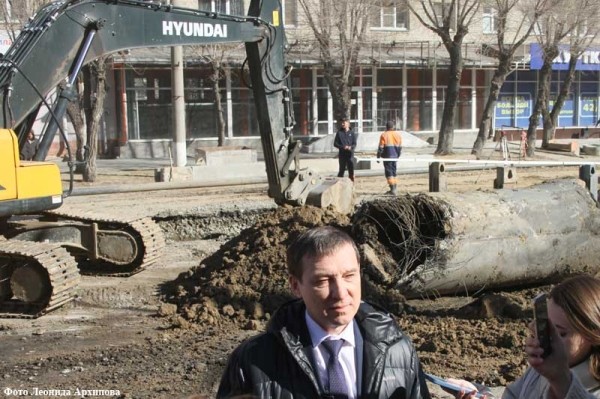 В Кургане продолжается масштабная реконструкция инженерных сетей по улице Коли Мяготина
