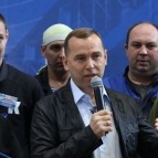 Губернатор Вадим Шумков вручил награды сотрудникам ЗАО "Курганстальмост" и поздравил заводчан со стартом конкурса профмастерства
Губернатор Вадим Шумков вручил награды сотрудникам ЗАО "Курганстальмост" и поздравил заводчан со стартом конкурса профмастерства
