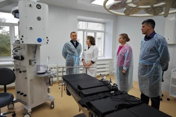 В Кургане в больнице имени Красного Креста открыли обновлённый операционный блок
