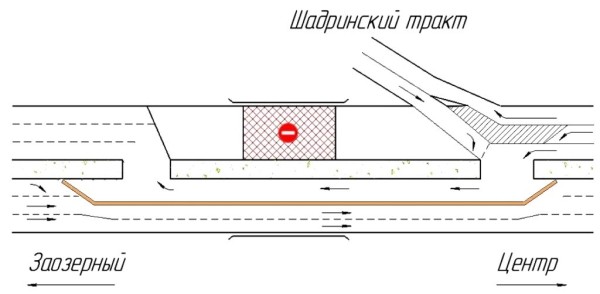 На мосту по проспекту маршала Голикова изменяется схема движения На мосту по проспекту маршала Голикова изменяется схема движения