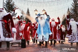 На улицы Кургана вышли раздетые Деды Морозы и Снегурочки. Фото На улицы Кургана вышли раздетые Деды Морозы и Снегурочки. Фото