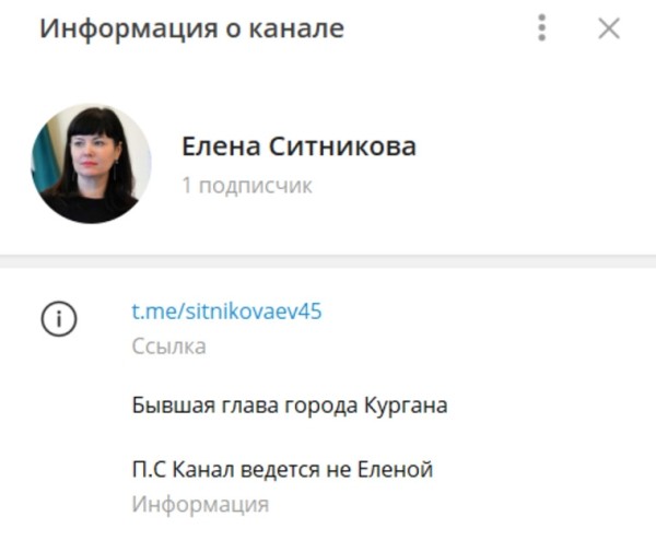 Экс-мэр Кургана Ситникова удалила свои страницы в соцсетях. Скрин