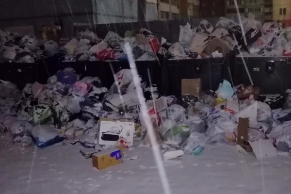 Курганцы пожаловались на заваленные мусором контейнеры Курганцы пожаловались на заваленные мусором контейнеры