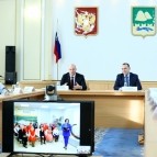 
											Министр финансов РФ Антон Силуанов и губернатор Вадим Шумков приняли участие в торжественном открытии капитально отремонтированного Белозерского музея									
