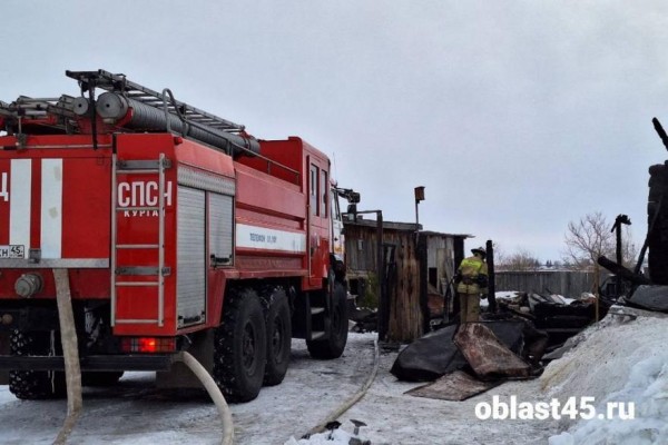 Пожар в курганской деревне, где заживо сгорела целая семья, ликвидировали Пожар в курганской деревне, где заживо сгорела целая семья, ликвидировали