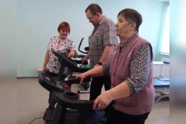 В Зауральский медицинский центр закупили новые спортивные тренажёры