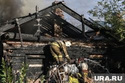 Курганец спас пожилую мать на пожаре. Фото