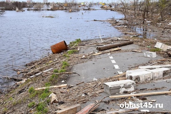 В Кургане восстановят разрушенные паводком дороги и мосты