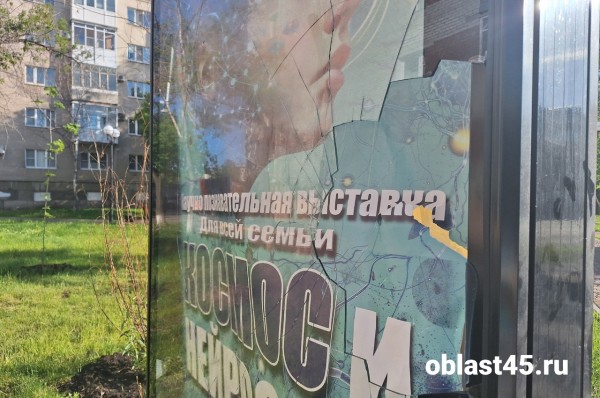 В Кургане вандалы разбили два информационных щита В Кургане вандалы разбили два информационных щита