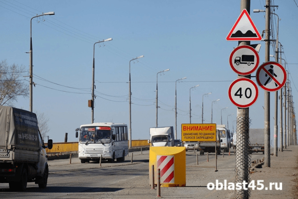 В Кургане на 2 ночи закроют мост ЖБИ