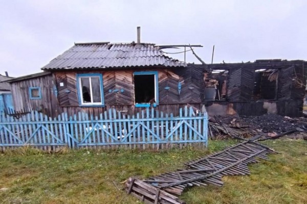 Зауралец сгорел в собственном доме в Половинском округе 