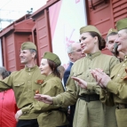 
											Сотни жителей и гостей Кургана встретили &laquo;Поезд Победы&raquo;									