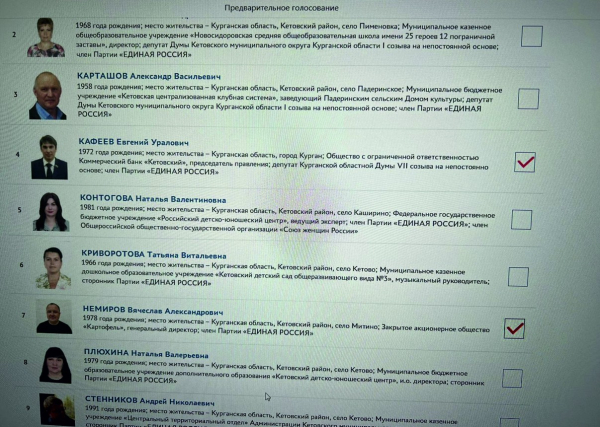 Курганский сенатор Муратов рассказал за кого отдал свои голоса на ПГ