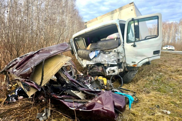 При столкновении легковушки и грузовика в Курганской области погибли 2 человека При столкновении легковушки и грузовика в Курганской области погибли 2 человека
