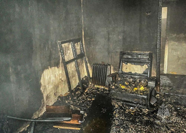 В Курганской области пенсионер погиб в пожаре в собственном доме 