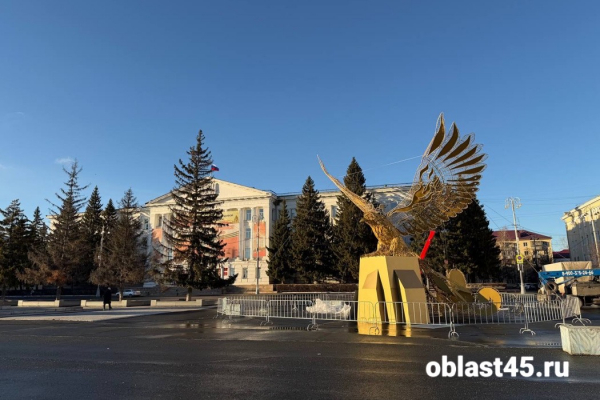 В Курган «прилетела» новогодняя птица, но не принесла с собой снег В Курган «прилетела» новогодняя птица, но не принесла с собой снег