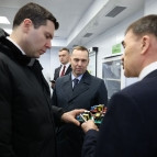 
											Министр промышленности и торговли РФ Антон Алиханов и губернатор Вадим Шумков обсудили развитие Курганского индустриального парка и его предприятий									