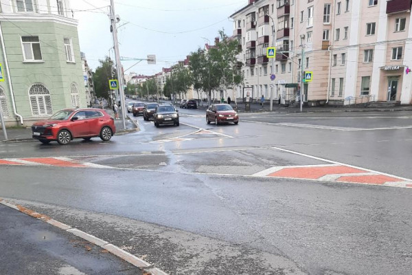 Курганцев удивила новая дорожная разметка в районе вокзала