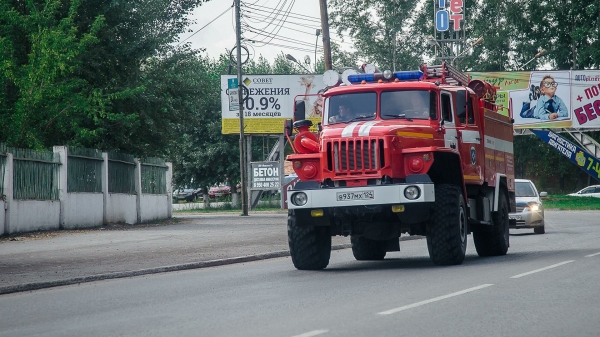 В Кургане загорелись четыре дома