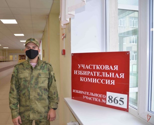 В Курганской области Росгвардия обеспечивает общественную безопасность на выборах депутатов Государственной Думы