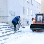 
											Журналистский санитарный патруль и члены ОНФ оценили качество уборки дворов от снега и наледи									