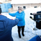 
											Журналистский санитарный патруль и члены ОНФ оценили качество уборки дворов от снега и наледи									
